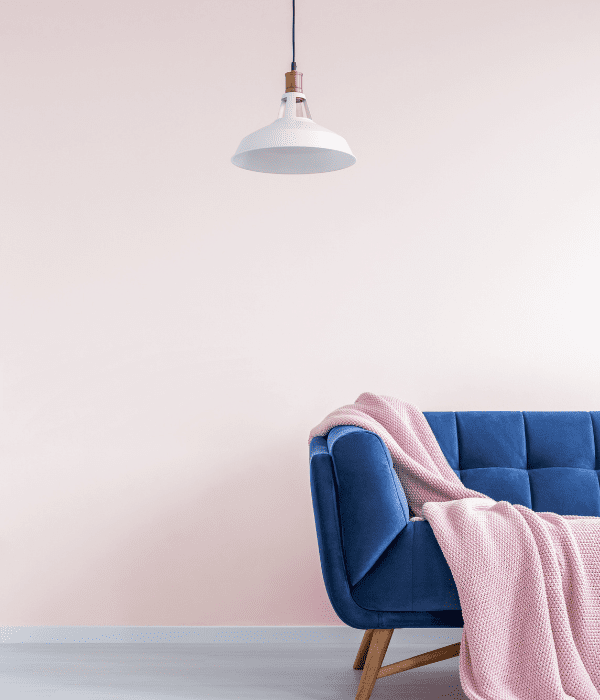 light fixture pink living room