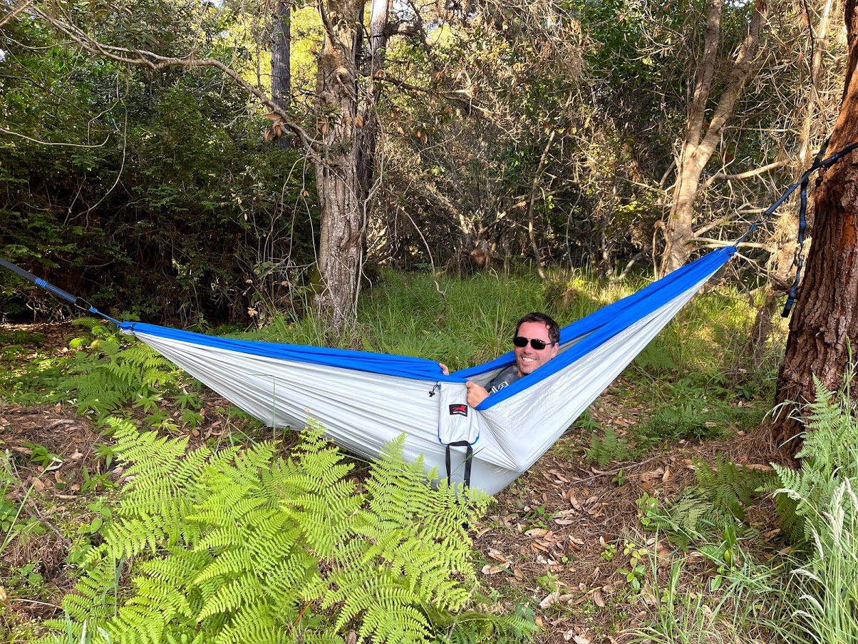 glamping with a hammock