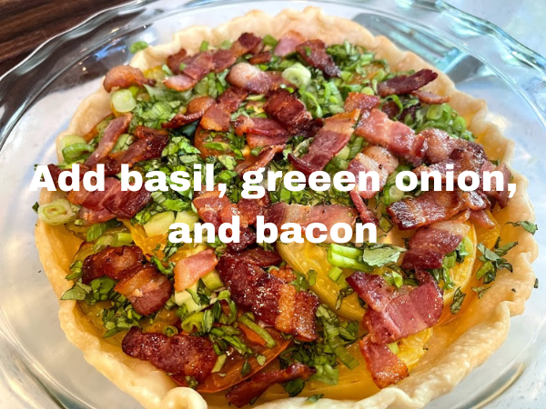 baking a tomato pie with bacon recipe