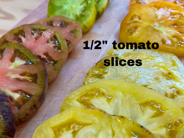 sliced heirloom tomatoes sliced heirloom tomatoes