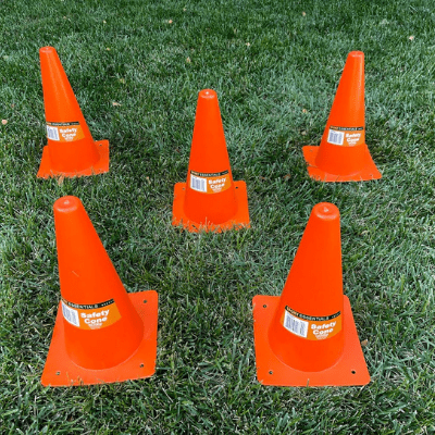 Basic Orange Sport Safety Cones (6)