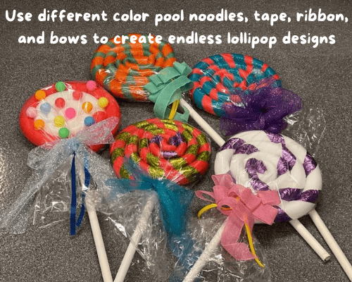 How To Make Pool Noodle Lollipops - Danelia Design