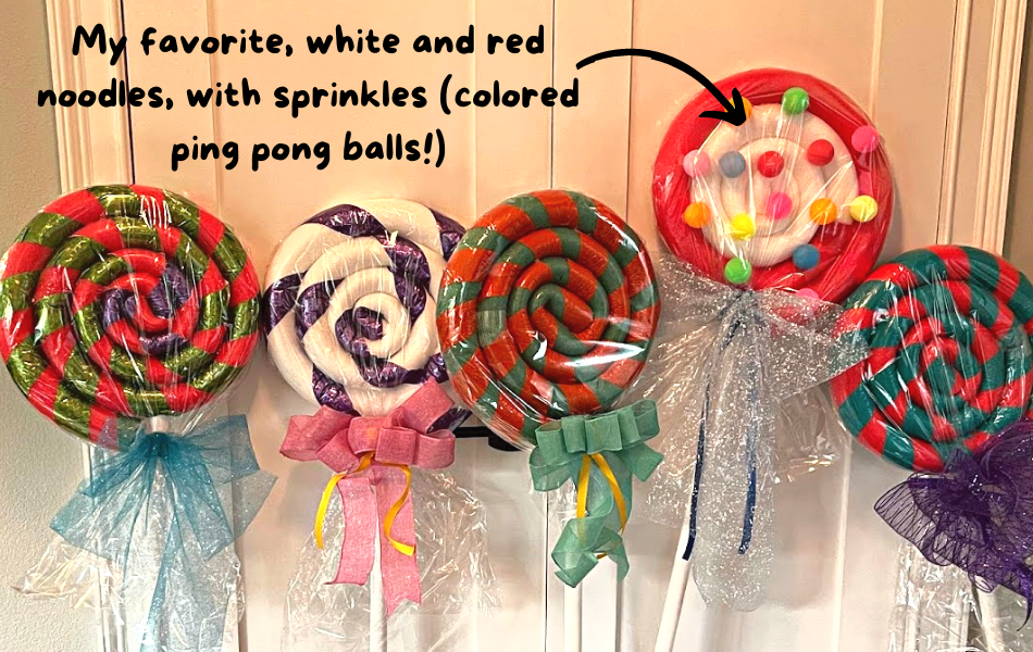 How To Make Pool Noodle Lollipops - Danelia Design