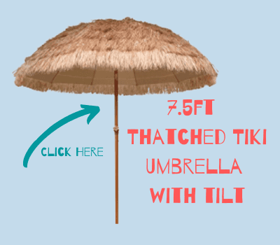 thatched tiki umbrella
