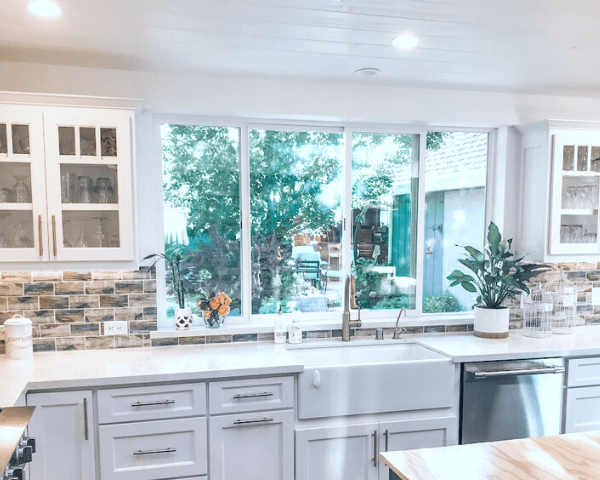 white kitchen remodel