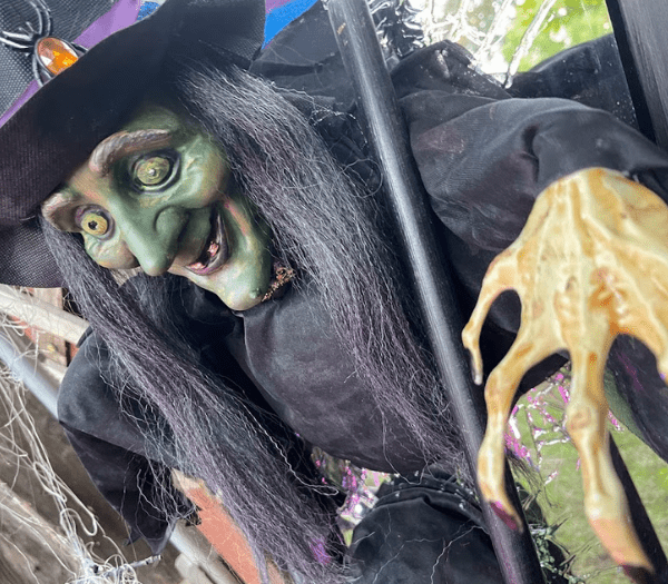halloween witch breaking out of a mirror halloween witch breaking out of a mirror